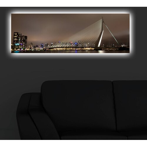 Opviq Slika na platnu sa LED osvetljenjem 30x90cm Cijene