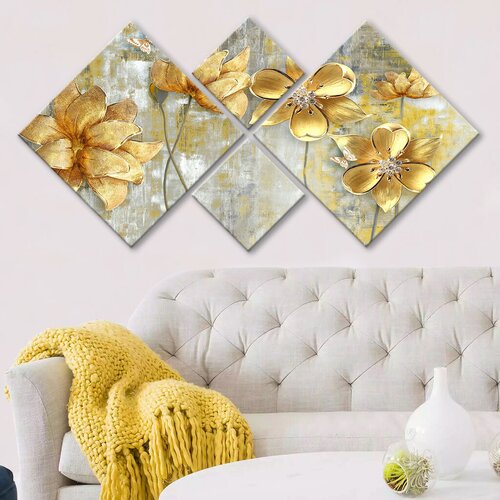 Wallity slika 4MDF1442804756, 60x115 cm, 4 dela Cene