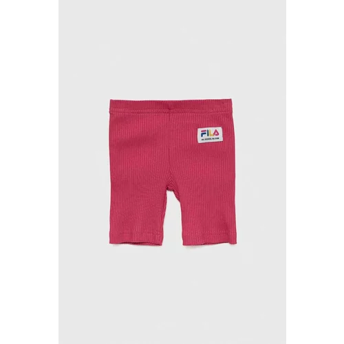 Fila Dječje kratke hlače boja: ružičasta, s aplikacijom