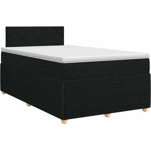  Boxspring krevet s madracem Crna 120 x 190 cm Tkanina Slike