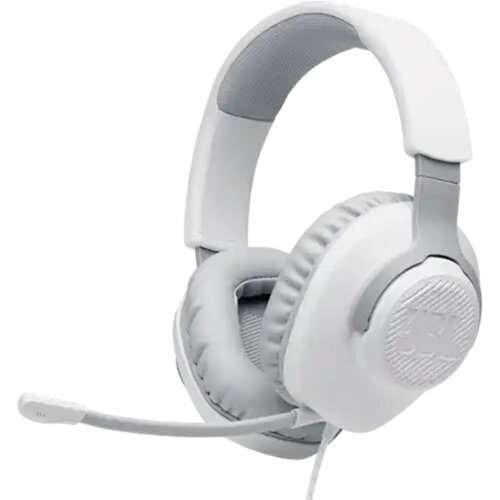 JBL Quantum 100 žične gejming slu&amp;scaron;alice 3.5mm sa odvojivim mikrofonom bele Slike