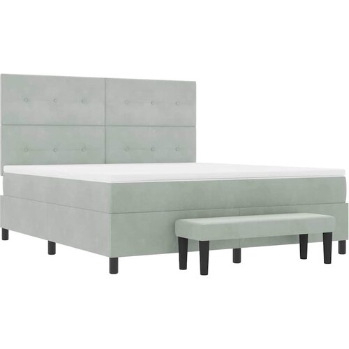  s opruga kutije Svijetlo siva 200 x 180 cm Bar&amp;scaron;un Slike