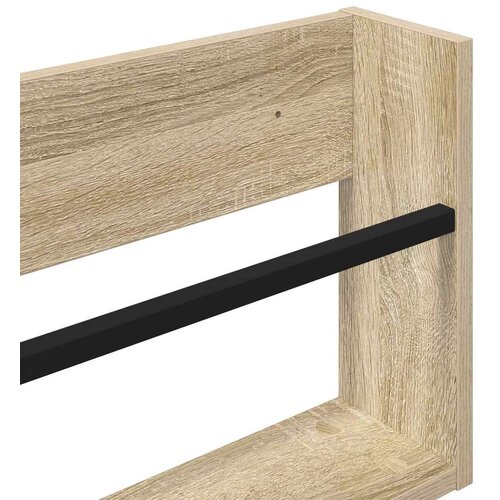  Polica za časopise s policom Sonoma hrast 100 x 12 x 30 cm Slike
