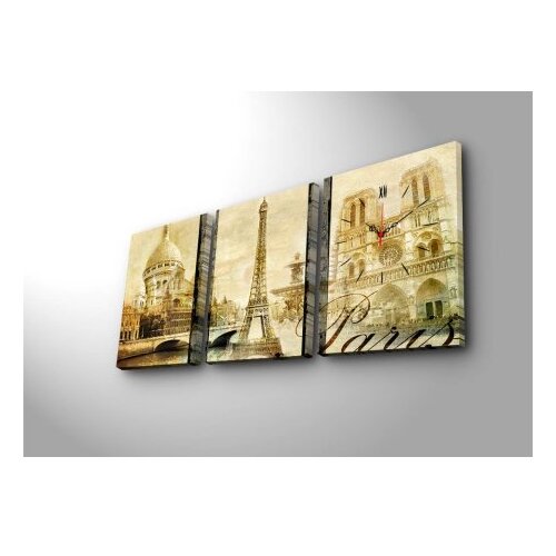 Wallity Zidni sat 3P3040CS-27, 96x40 cm, 3 dijela Slike