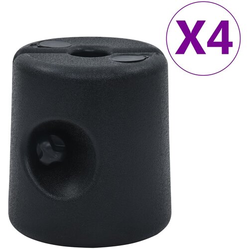 vidaXL utezi za sjenicu 4 kom PE crni Cijene