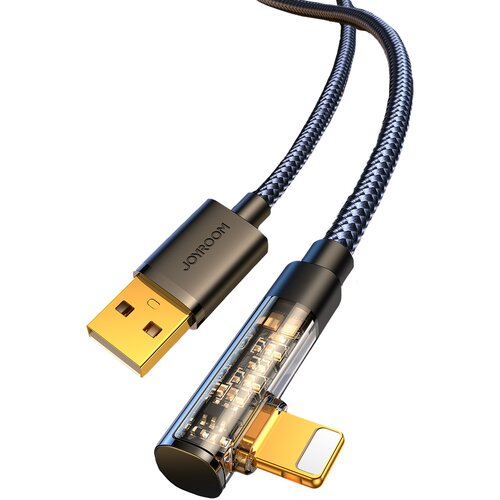 Joyroom Angled iPhone Lightning - USB kabel za polnjenje in prenos podatkov 2.4A 1.2m črn, (21090782) Cene