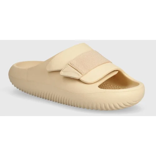 Crocs Natikače Mellow Luxe Recovery Slide boja: bež, 209413