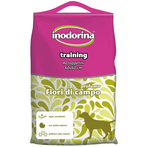 Inodorina Training Pads Flower parfume pelene 60x60, 40 komada Slike