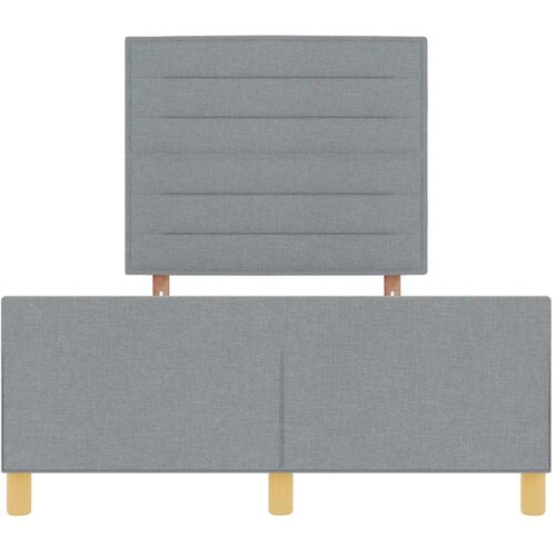  Krevetna konstrukcija Svjetlosiva 120 x 190 cm tkanina Slike