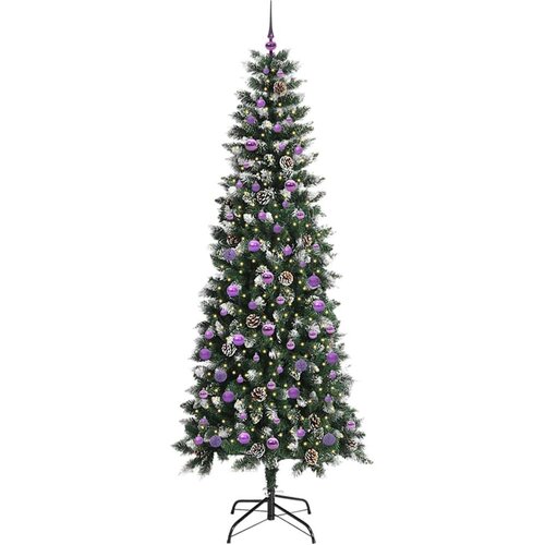 VidaXL Umjetno božićno drvce s stalakom Zelena 96 x 96 x 240 cm Slike