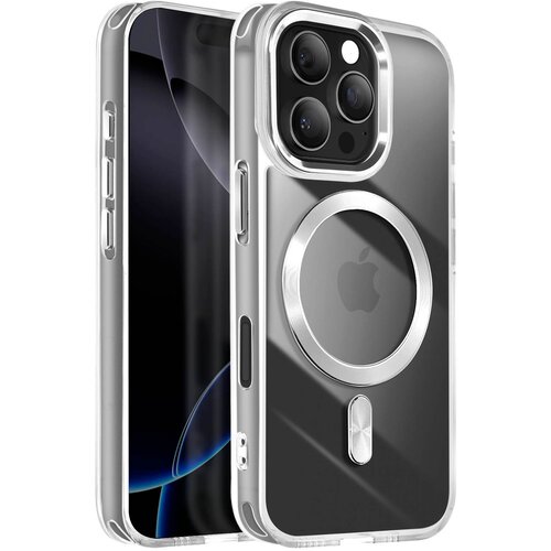 AVIZAR Ohišje MagSafe za iPhone 16 Pro Max Crystal Color Back, Srebrna, (5000013033) Cene
