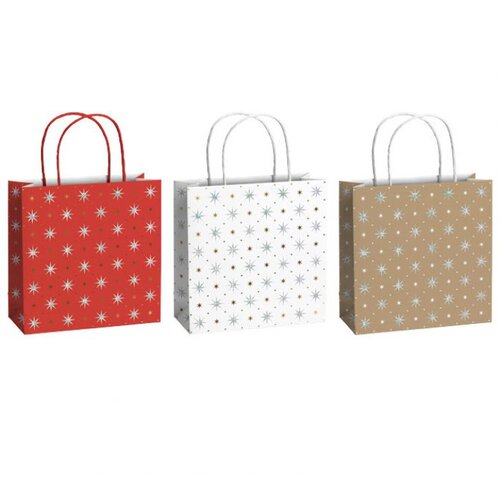  OKRASNE VREČICE 20X20X8 CM NOVOLETNE STEWO 5115 99 SORTIRANO Cene