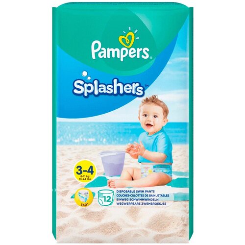 Pampers pelene za kupanje Splashers 3-4g, 12 / 1 Slike