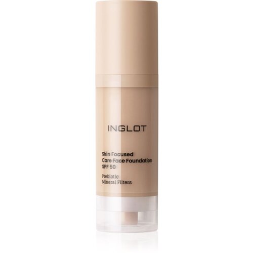 Inglot Skin Focused Care Face Foundation SPF 50 prekrivni tekoči puder SPF 50 odtenek 303 Porcelain Beige 30 ml Slike