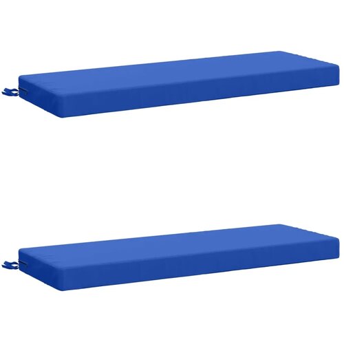  Jastučići za klupe - 2 dijela SOEST 100% poliester - Kraljevski plava 110 x 40 x 8 cm Poliester Slike