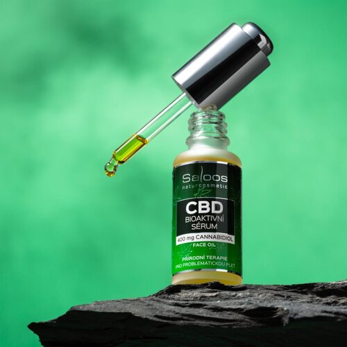 Saloos cbd bioactive serum natural face oil 20ml Slike