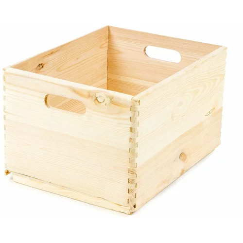 Compactor Škatla za shranjevanje iz borovega lesa Custom, 40 x 30 x 23 cm