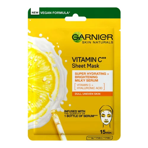 Garnier Skin Naturals maska - Tissue Mask With Vitamin C