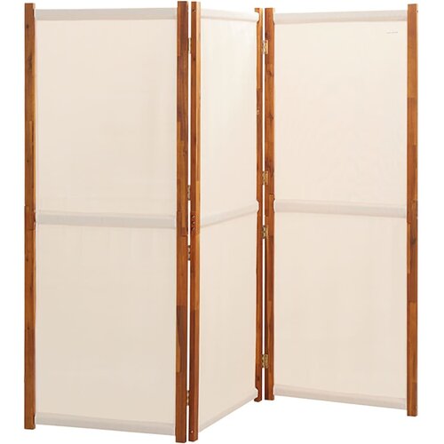  pregrada s 3 panela krem bijela 210 x 180 cm Slike
