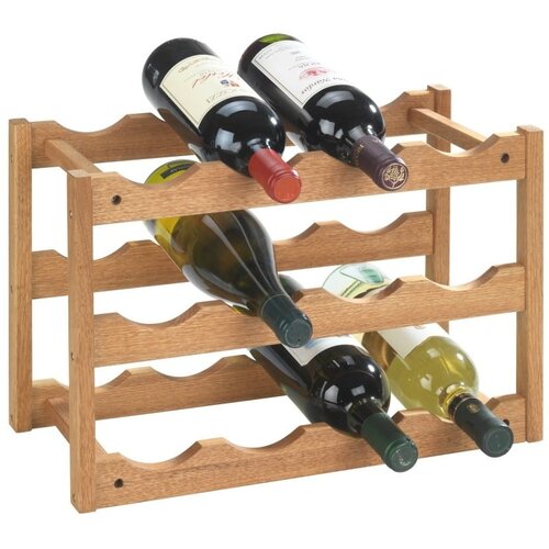 Wenko stalak od orahovog drveta za 12 boca vina Norway Slike