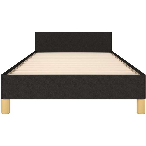 VidaXL okvir za krevet s uzglavljem crni 100x200 cm od tkanine Slike