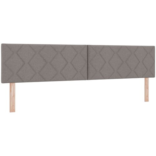  Krevet od pjene s madracem i LED-om Sivosmeđa 200 x 200 cm Slike