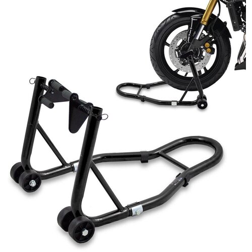 Shumee Stojalo za motor, dvigalo za motor, gumijasto držalo, sprednje kolo, 250 kg, (21226089) Cene