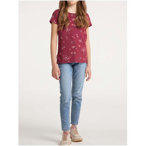 Ragwear Burgundy Girls Patterned T-Shirt Violka - Girls Slike