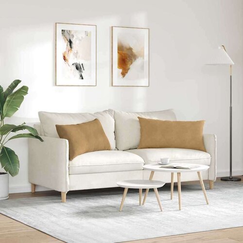  Jastučići za sofu 2 pcs Smeđa 80 x 40 cm Kordura tekstil Slike