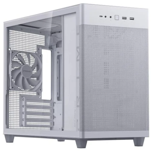 Asus Prime AP201 Case TG WhiteMicroATX,tool-free side panelsTempered Glass