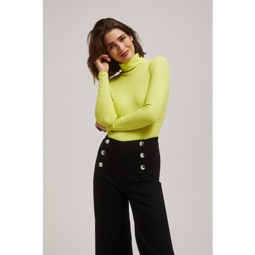 Moodo Ribbed turtleneck blouse Slike