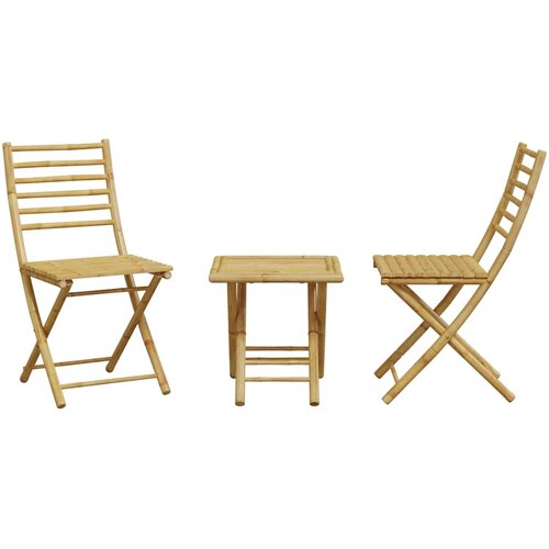  3-dijelni bistro set od bambusa Slike