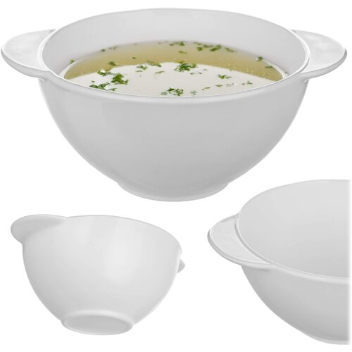 KADAX skleda 500 ml za juho, boršč, ramen, skleda za bujon, steklo, bela, (5000355835) Cene