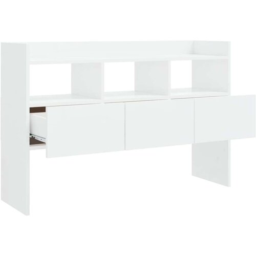 VidaXL Komoda visok sijaj bela 105x30x70 cm iverna plo&amp;scaron;ča Slike