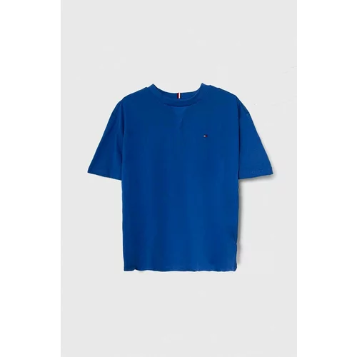 Tommy Hilfiger Dječja pamučna majica kratkih rukava bez uzorka