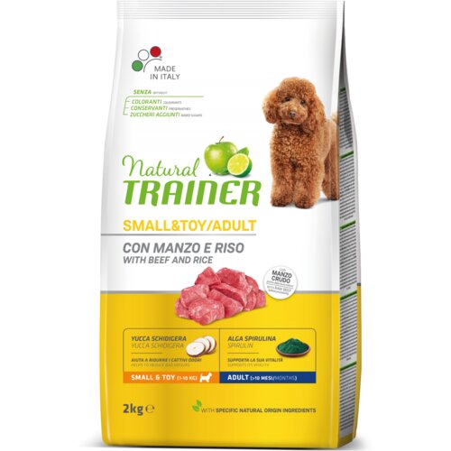 Trainer suva hrana za pse natural small&toy adult govedina&pirinač 2kg Slike