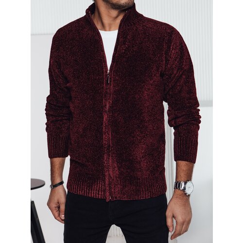 DStreet Sweter męski rozpinany bordowy Cijene