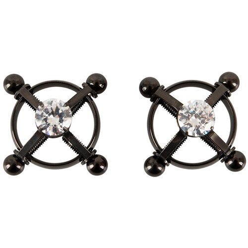 Bad Kitty Nipple Jewellery Shiny Star 053943 Black Slike