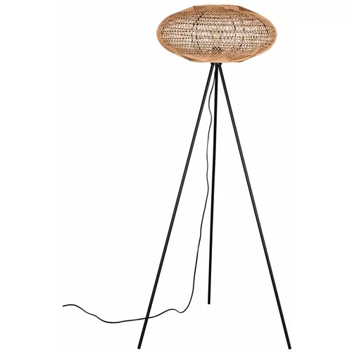 Tri O Crna/u prirodnoj boji stojeća svjetiljka (visina 150 cm) Hedda –