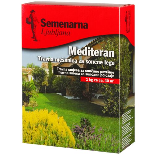 Semenarna sjeme za travu mediteran (1 kg, 40 m&amp;sup2;) Slike