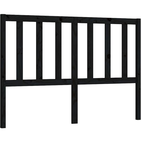 Maison Chic posteljno vzglavje - vzglavna omarica - nočna omarica črno 166x4x100 cm trdna borovina, (21705674) Slike