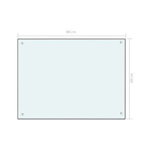  Za&amp;scaron;tita od prskanja bijela 80 x 60 cm kaljeno staklo Slike