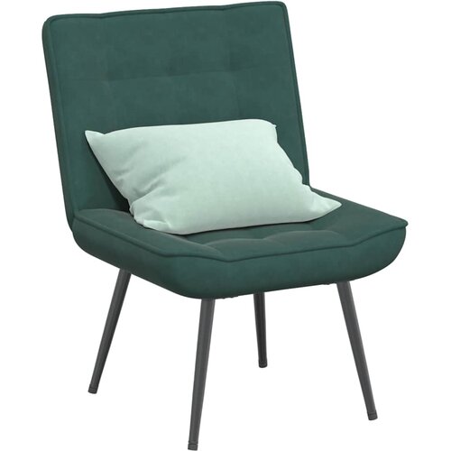 VidaXL Stolica za opu&amp;scaron;tanje tamno zelena 64x74x84 cm bar&amp;scaron;un Slike