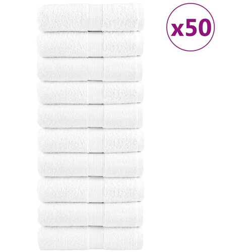 Premium ručnici za pranje SOLUND 50 kom Bijeli 30x30 cm 600 g/m² Cene