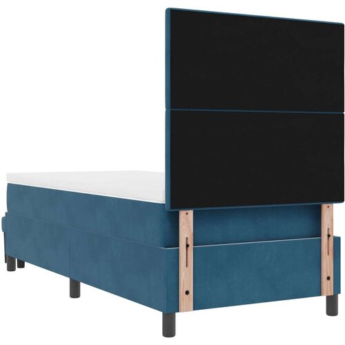  Kutni krevet s madracem i klupom tamnoplavi 90x190 cm bar&amp;scaron;un Slike