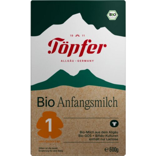 Töpfer Bio začetna formula za dojenčke na osnovi kravjega mleka 1 - 600 g Cene