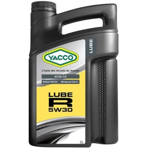 Yacco motorno olje Lube R 5W30, 5L