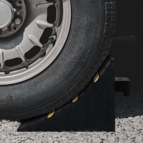 VidaXL podmetači za kotače 2 kom 29 x 16 x 19 cm gumeni Slike