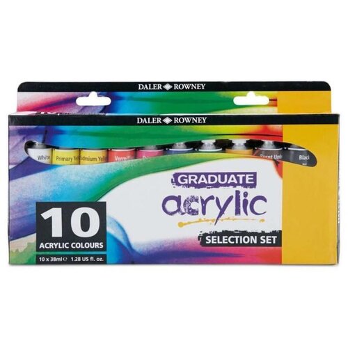 Daler Rowny Set akrilnih barv Graduate, Selection set 10x38ml, (20728248) Slike