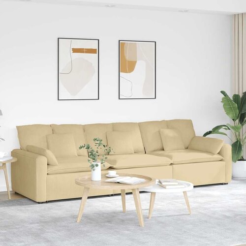  Modularna sofa s jastucima sivo-zelena - sivo-zelena Cijene